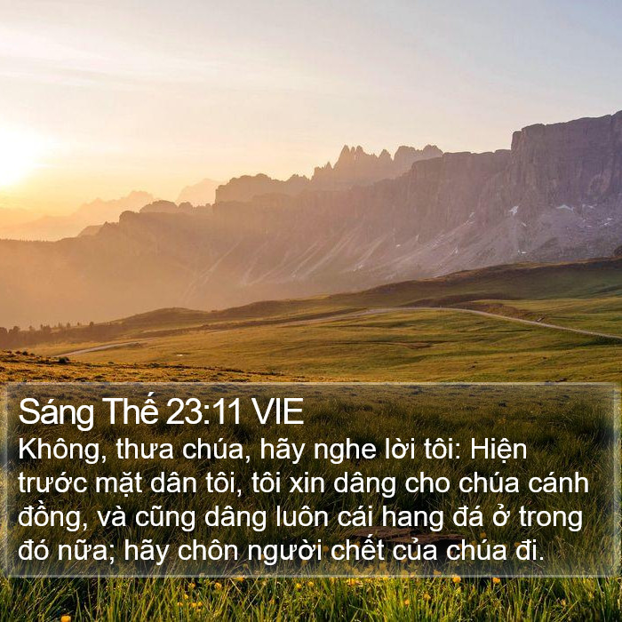 Sáng Thế 23:11 VIE Bible Study