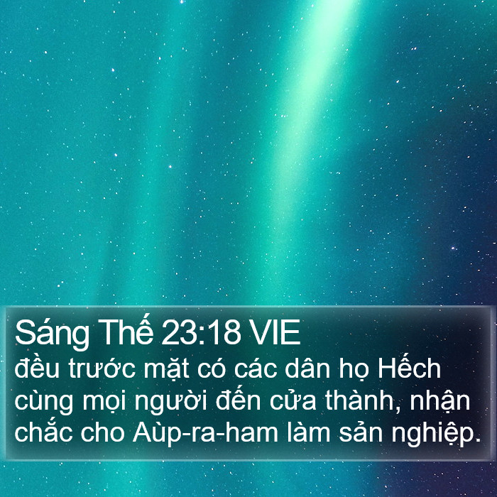 Sáng Thế 23:18 VIE Bible Study