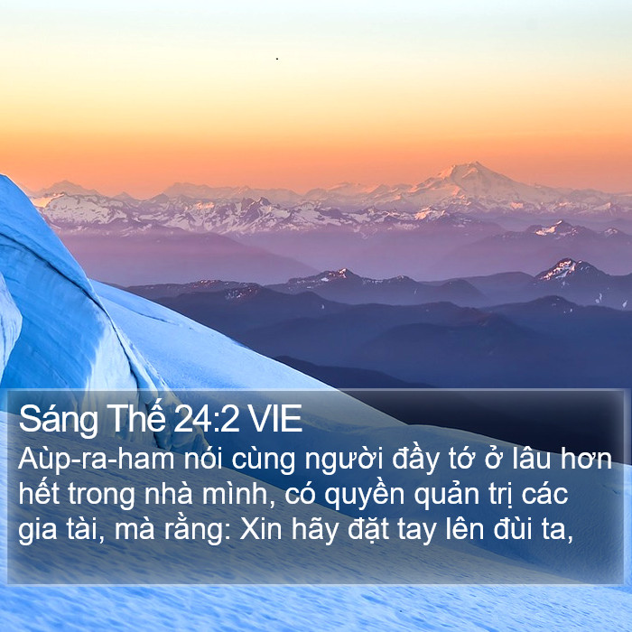 Sáng Thế 24:2 VIE Bible Study
