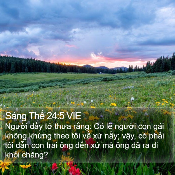 Sáng Thế 24:5 VIE Bible Study