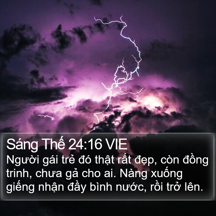 Sáng Thế 24:16 VIE Bible Study