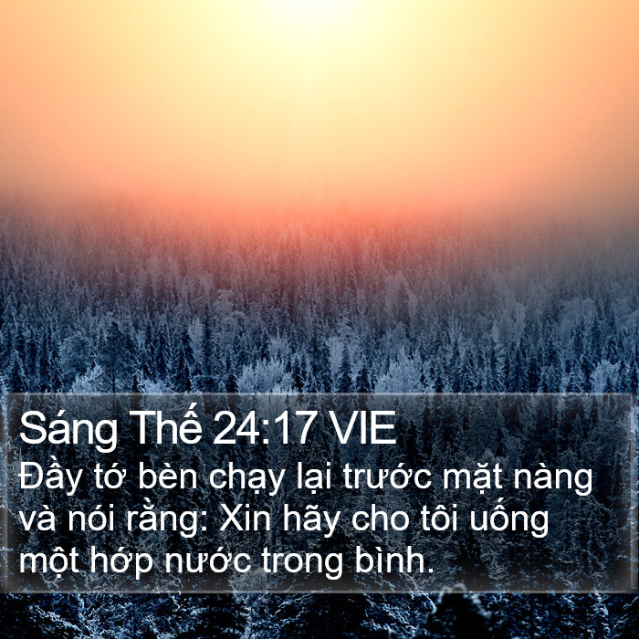 Sáng Thế 24:17 VIE Bible Study