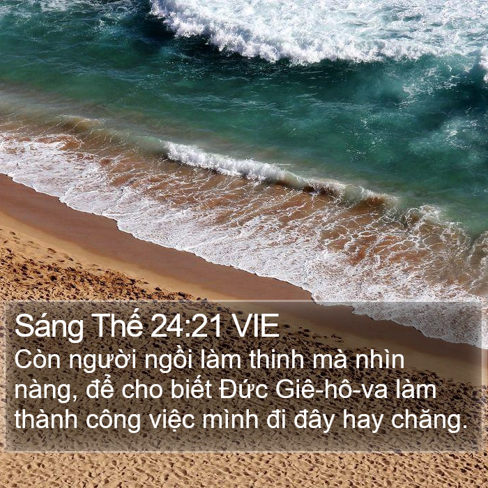 Sáng Thế 24:21 VIE Bible Study