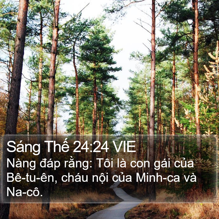 Sáng Thế 24:24 VIE Bible Study