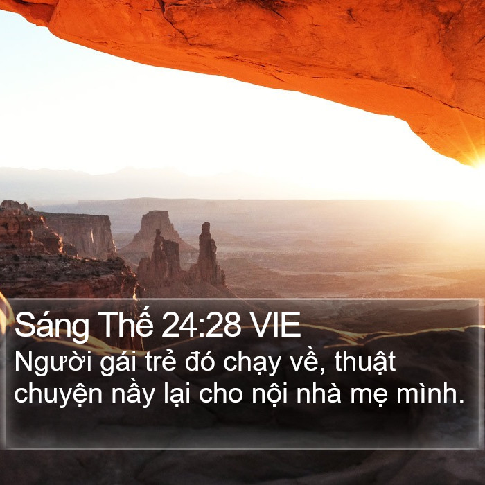 Sáng Thế 24:28 VIE Bible Study