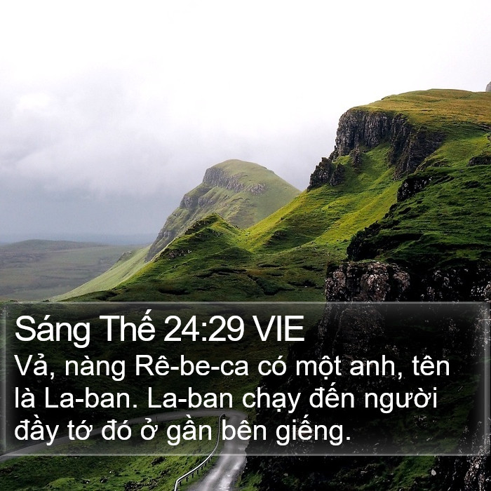 Sáng Thế 24:29 VIE Bible Study