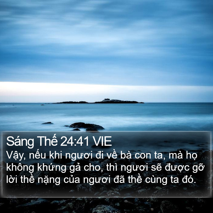 Sáng Thế 24:41 VIE Bible Study