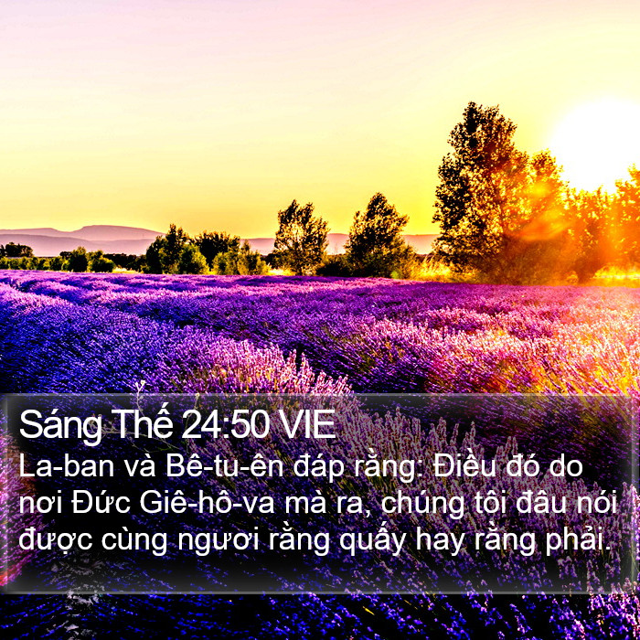 Sáng Thế 24:50 VIE Bible Study