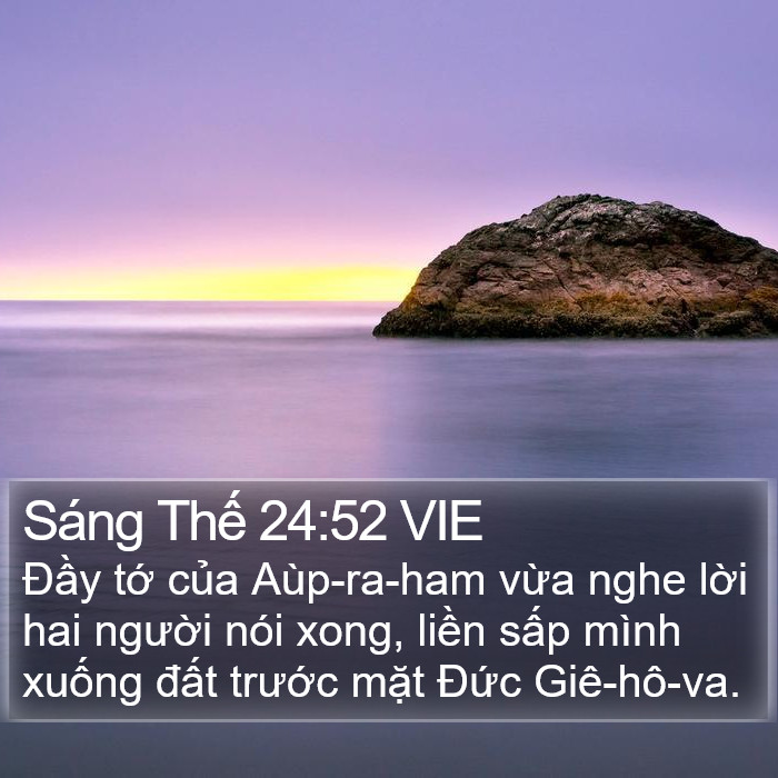 Sáng Thế 24:52 VIE Bible Study