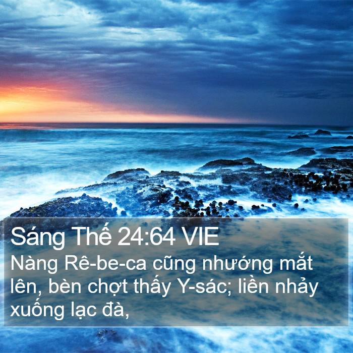 Sáng Thế 24:64 VIE Bible Study