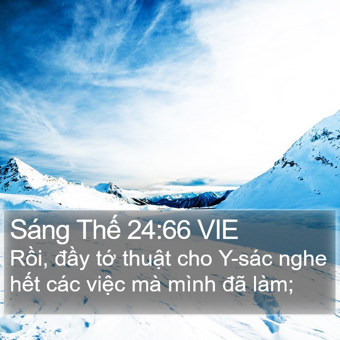 Sáng Thế 24:66 VIE Bible Study