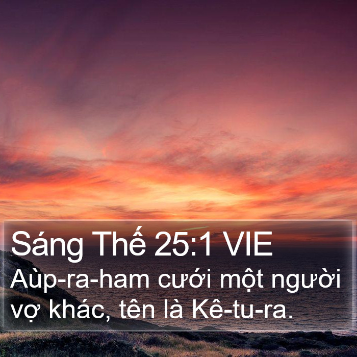 Sáng Thế 25:1 VIE Bible Study