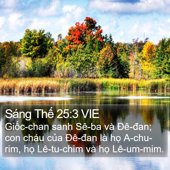 Sáng Thế 25:3 VIE Bible Study