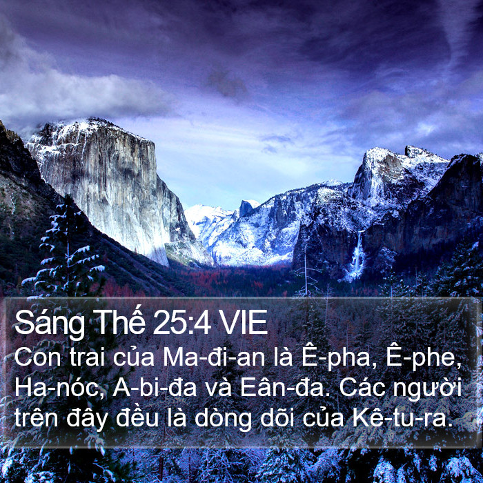 Sáng Thế 25:4 VIE Bible Study