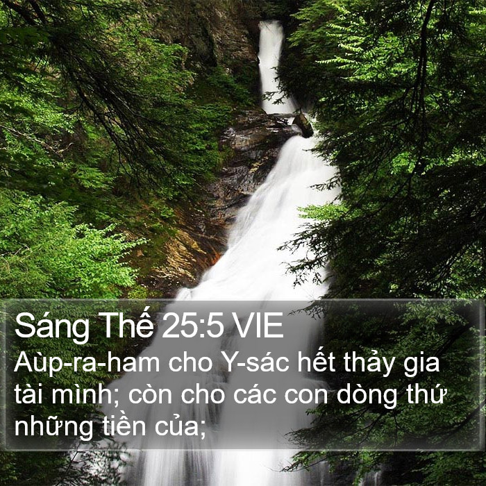 Sáng Thế 25:5 VIE Bible Study