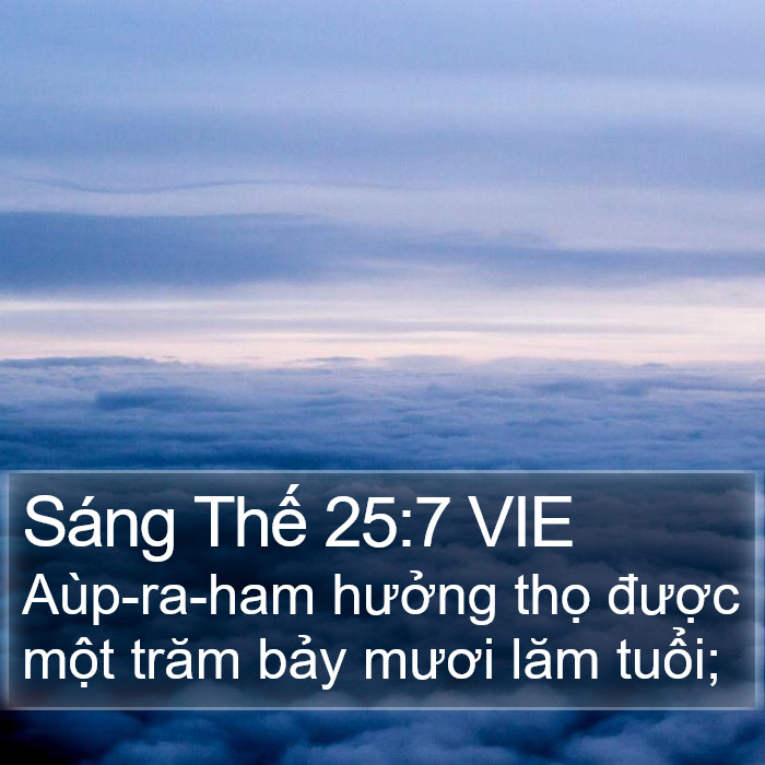 Sáng Thế 25:7 VIE Bible Study