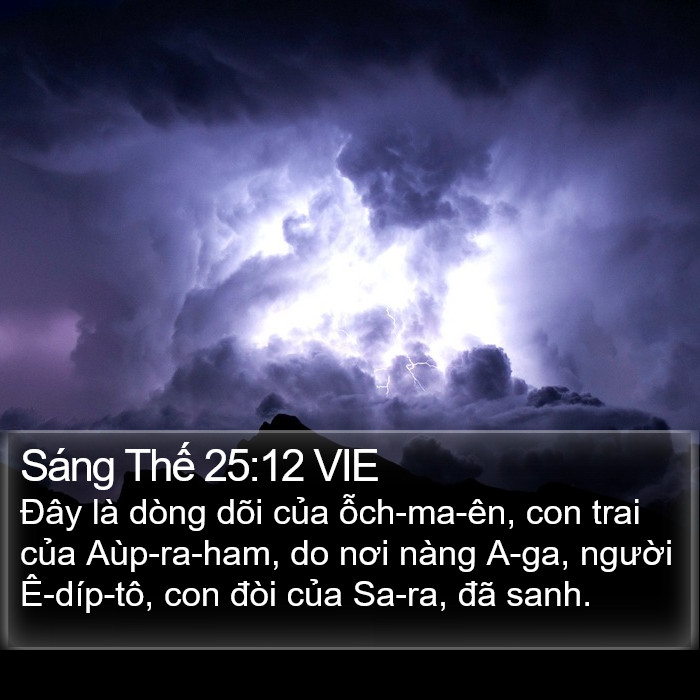 Sáng Thế 25:12 VIE Bible Study