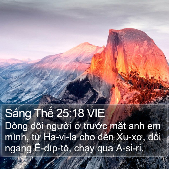 Sáng Thế 25:18 VIE Bible Study