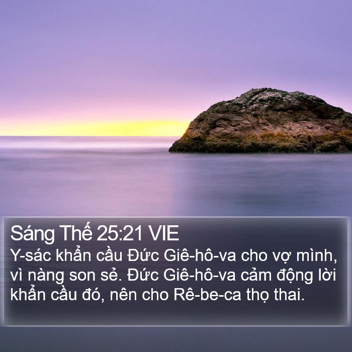 Sáng Thế 25:21 VIE Bible Study