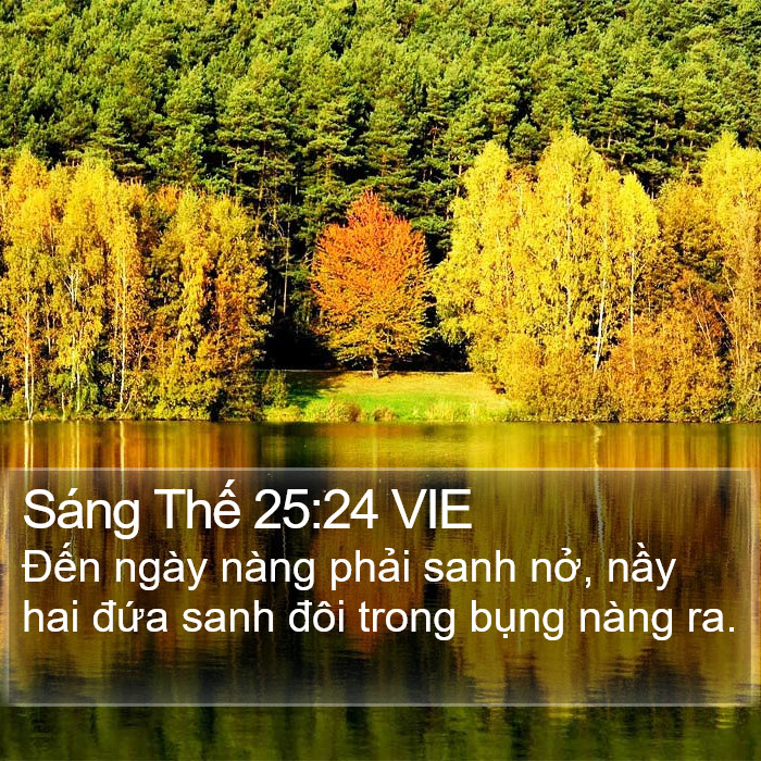 Sáng Thế 25:24 VIE Bible Study