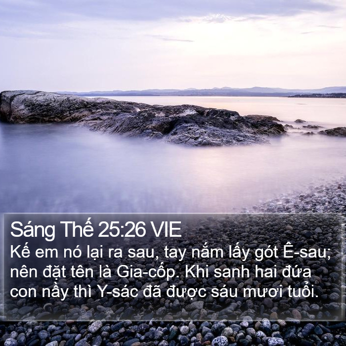 Sáng Thế 25:26 VIE Bible Study