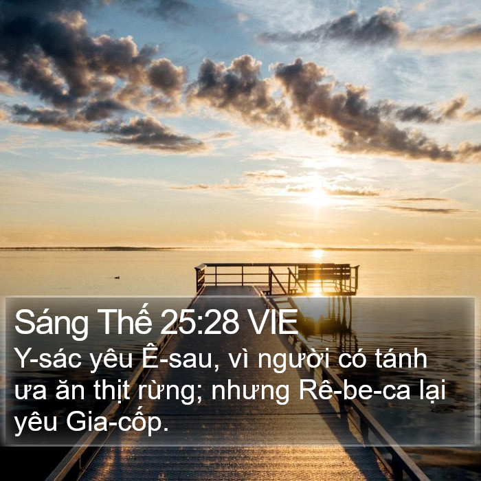 Sáng Thế 25:28 VIE Bible Study