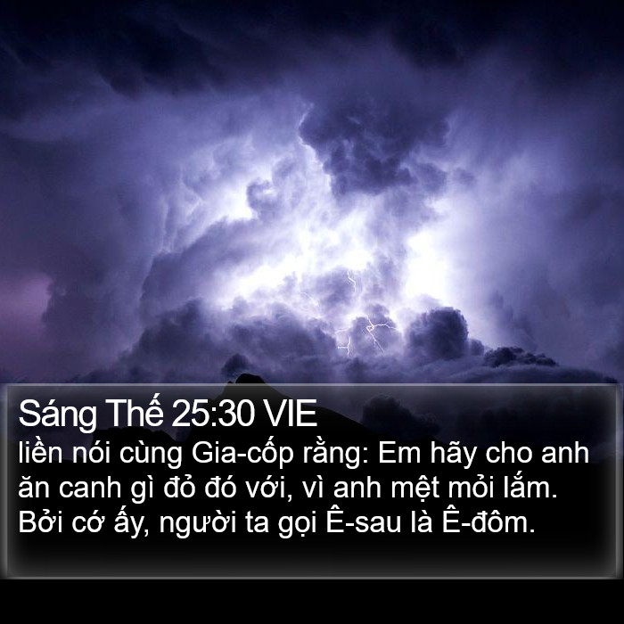 Sáng Thế 25:30 VIE Bible Study