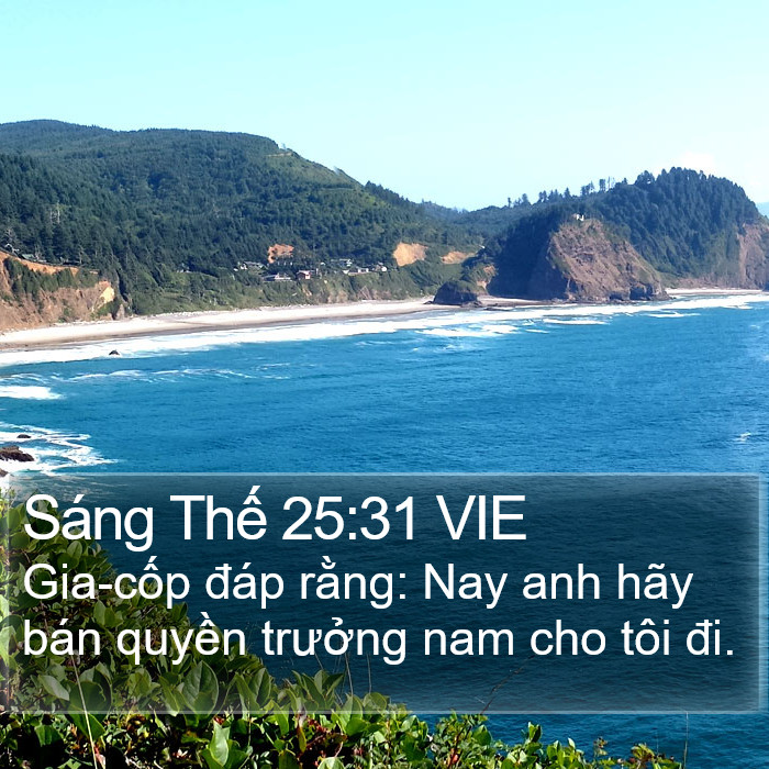 Sáng Thế 25:31 VIE Bible Study