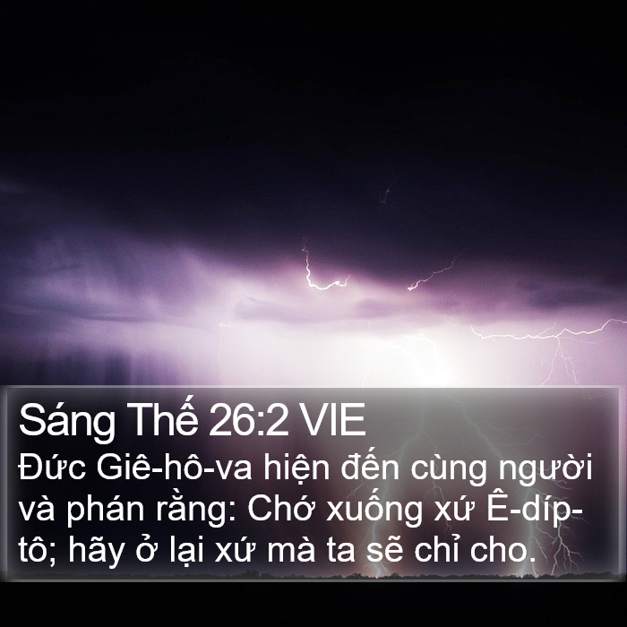 Sáng Thế 26:2 VIE Bible Study