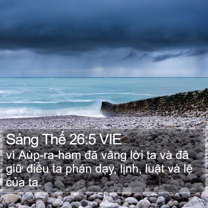 Sáng Thế 26:5 VIE Bible Study