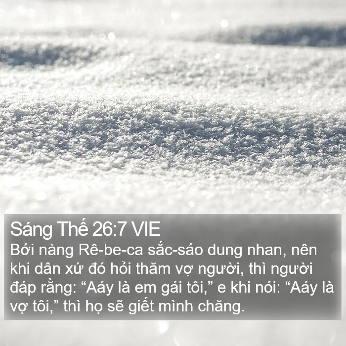 Sáng Thế 26:7 VIE Bible Study