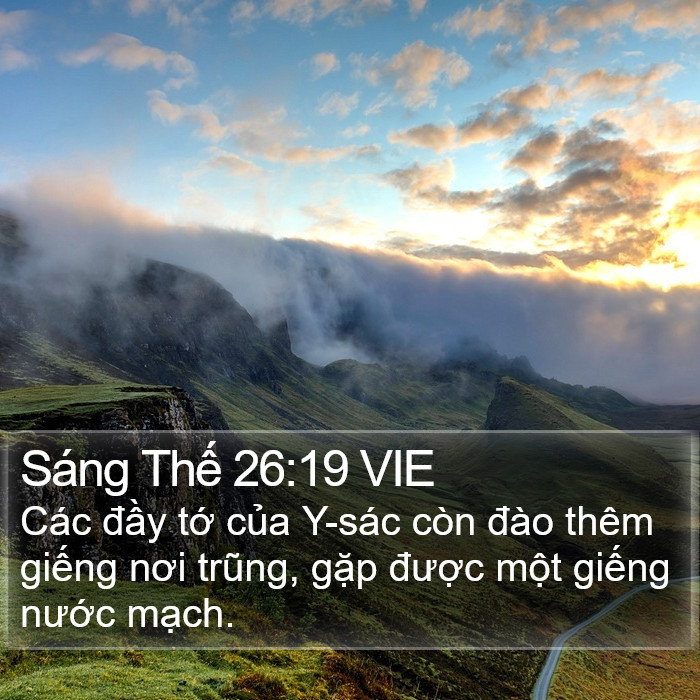 Sáng Thế 26:19 VIE Bible Study