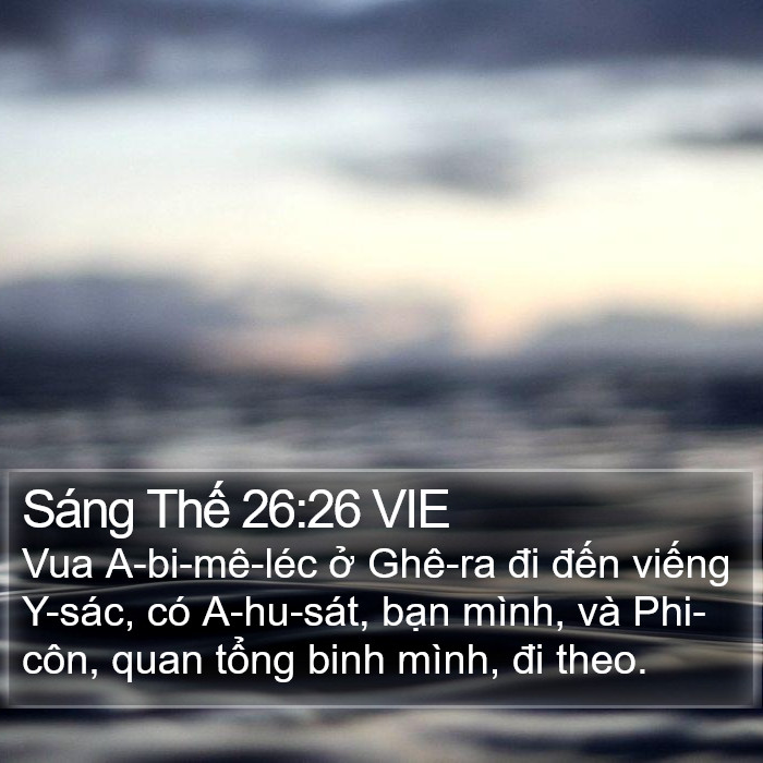 Sáng Thế 26:26 VIE Bible Study