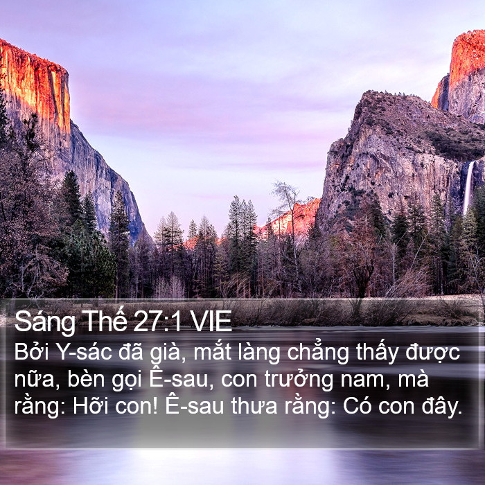 Sáng Thế 27:1 VIE Bible Study