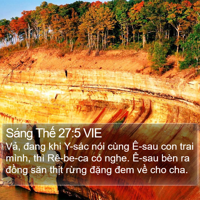 Sáng Thế 27:5 VIE Bible Study