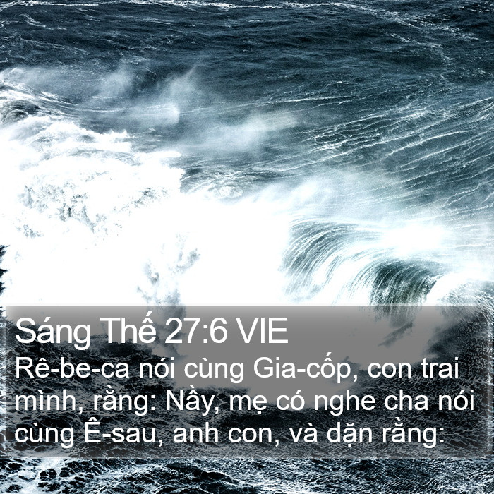 Sáng Thế 27:6 VIE Bible Study