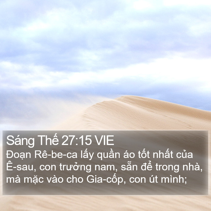 Sáng Thế 27:15 VIE Bible Study