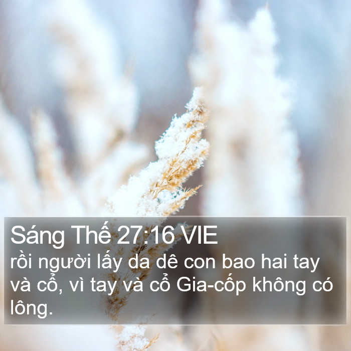 Sáng Thế 27:16 VIE Bible Study