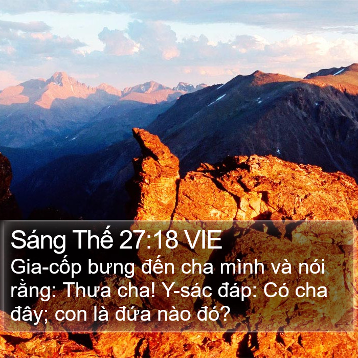 Sáng Thế 27:18 VIE Bible Study