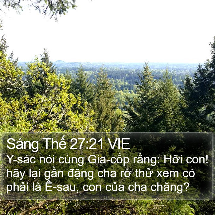 Sáng Thế 27:21 VIE Bible Study