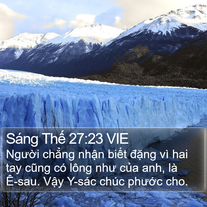 Sáng Thế 27:23 VIE Bible Study