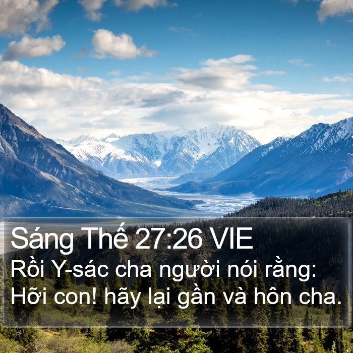 Sáng Thế 27:26 VIE Bible Study