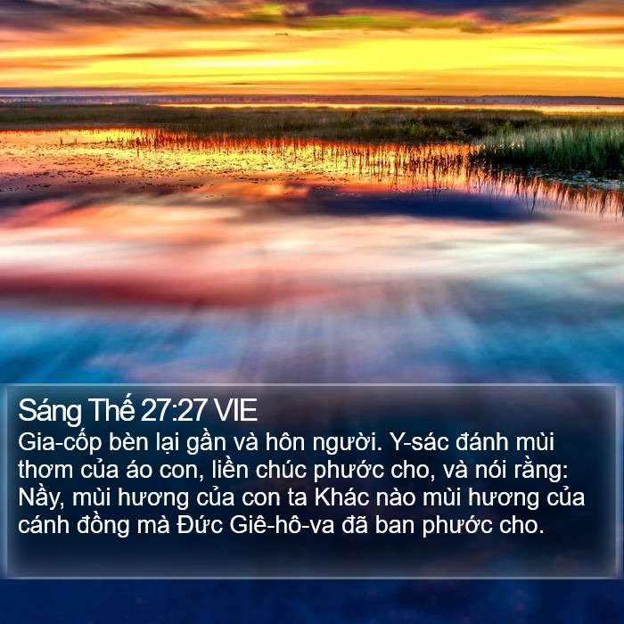 Sáng Thế 27:27 VIE Bible Study