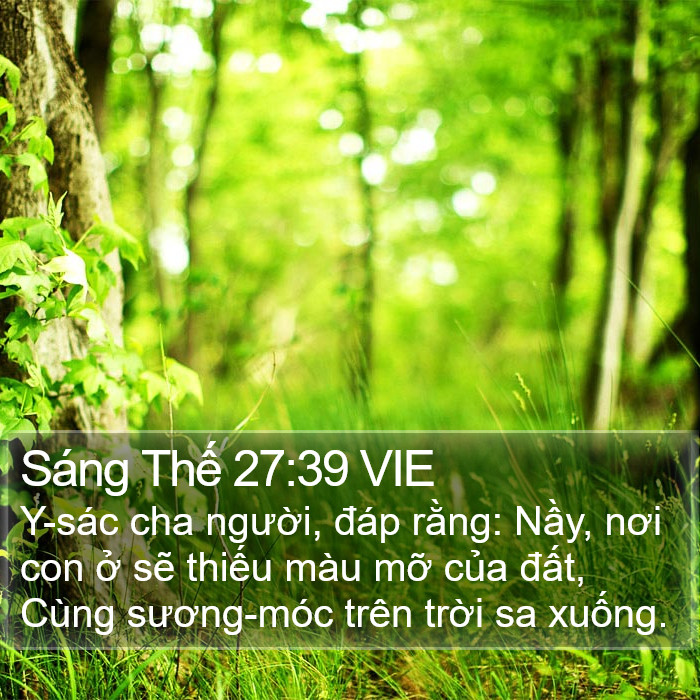 Sáng Thế 27:39 VIE Bible Study