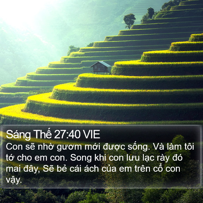 Sáng Thế 27:40 VIE Bible Study