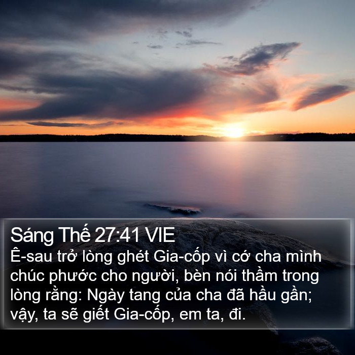 Sáng Thế 27:41 VIE Bible Study