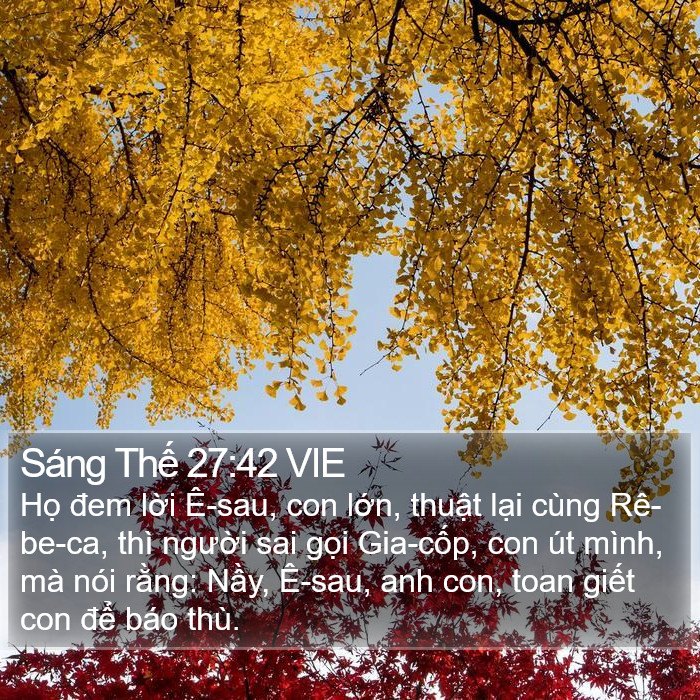 Sáng Thế 27:42 VIE Bible Study