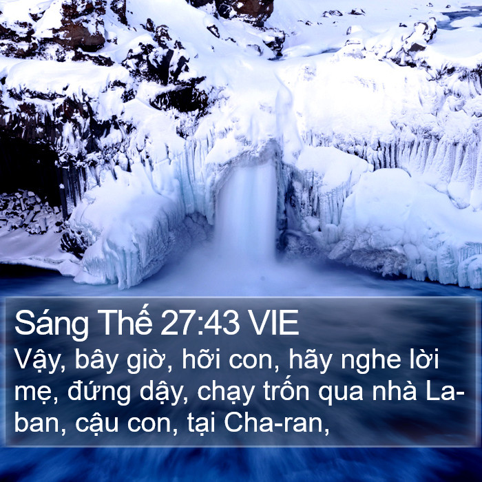 Sáng Thế 27:43 VIE Bible Study