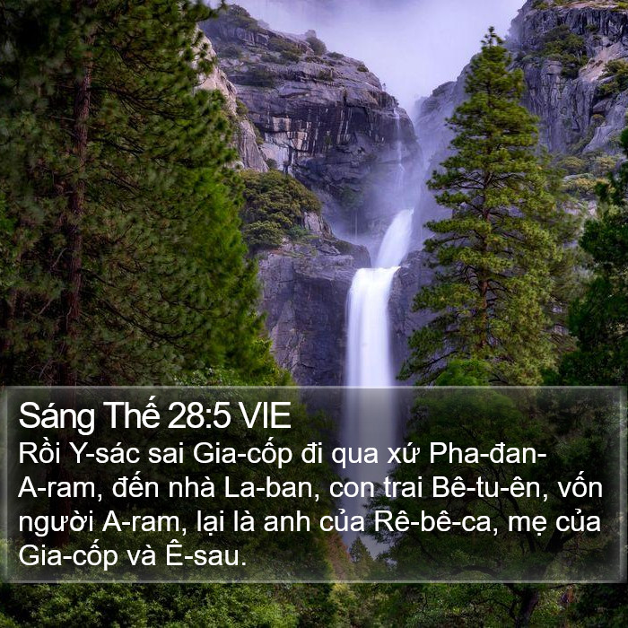 Sáng Thế 28:5 VIE Bible Study