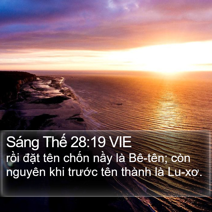 Sáng Thế 28:19 VIE Bible Study